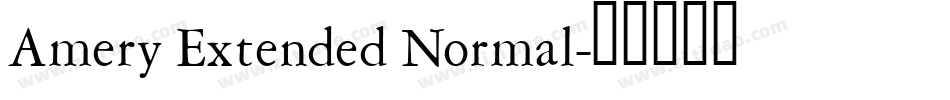 Amery Extended Normal字体转换